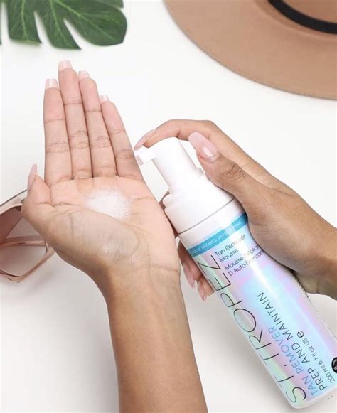 remove sunless tanner from hands.